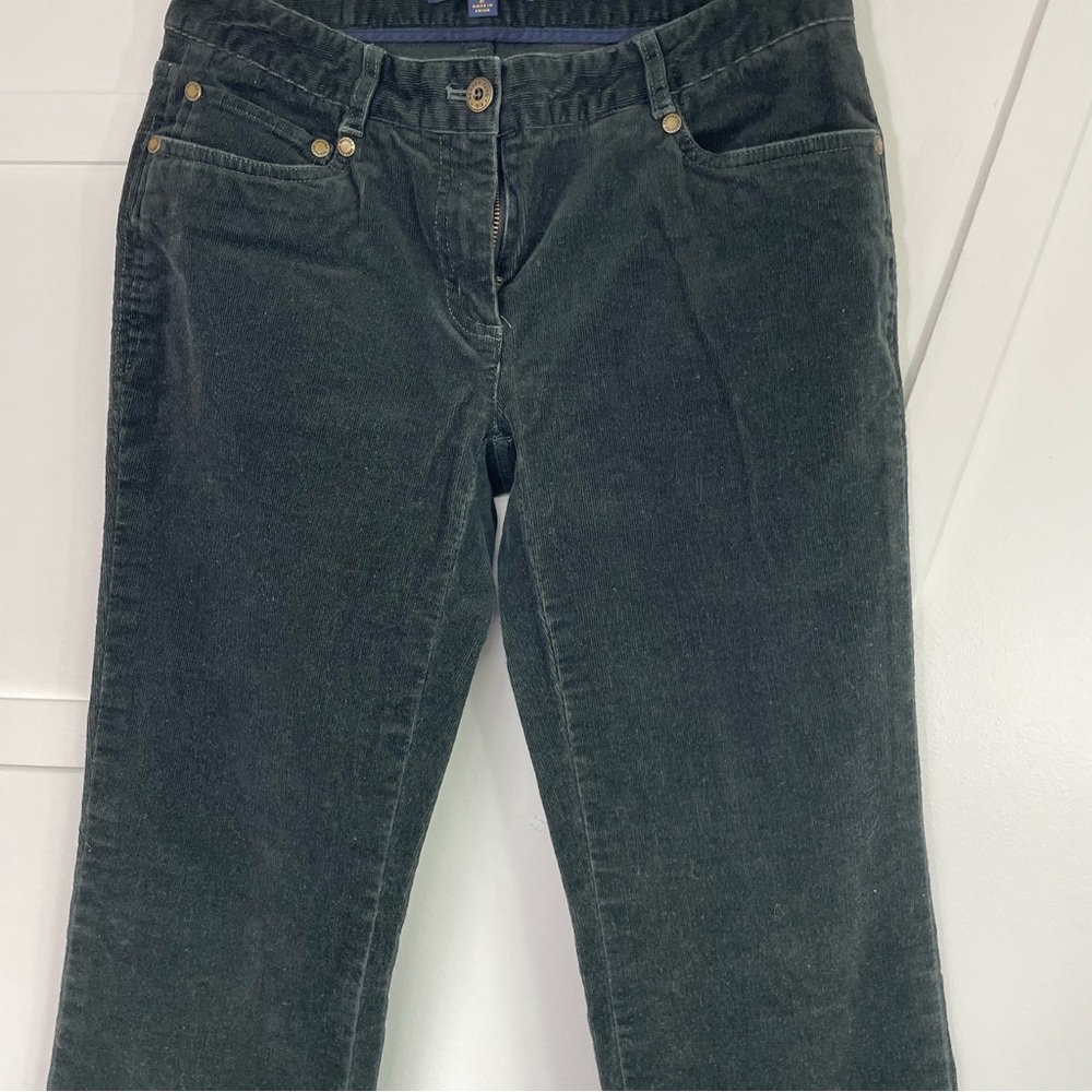 Brooks Brothers Gray Straight Leg Pants with Corduroy Texture